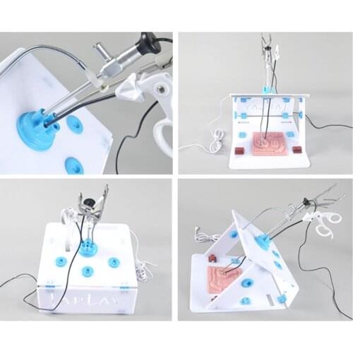 Single-hole needle holding forceps Laparoscopy training box Surgical training simulation Separating forceps Scissors