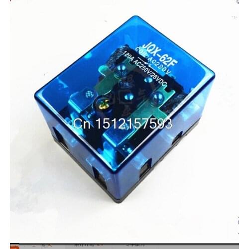 JQX-62F-2Z 80A DPDT 12VDC 24VDC 110VAC 220VAC Coil Electromagnetic Power Relay General Purpose