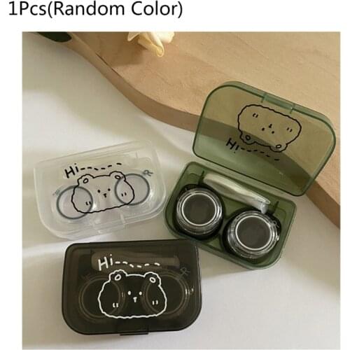 Pocket Portable Mini Contact Lens Case Makeup Beauty Pupil Soaking Storage Box 85AC
