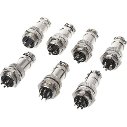 1set GX16 2/3/4/5/6/7/8/9 Pin Male & Female 16mm L70-78 Circular Aviation Socket Plug Wire Panel Connector Free Shipping