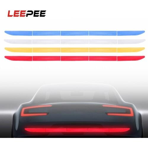 LEEPEE Nano Tape Strip Car-styling Auto Decorations For Driving Safety Trunk Warning Sticker Strip Car Reflective Sticker