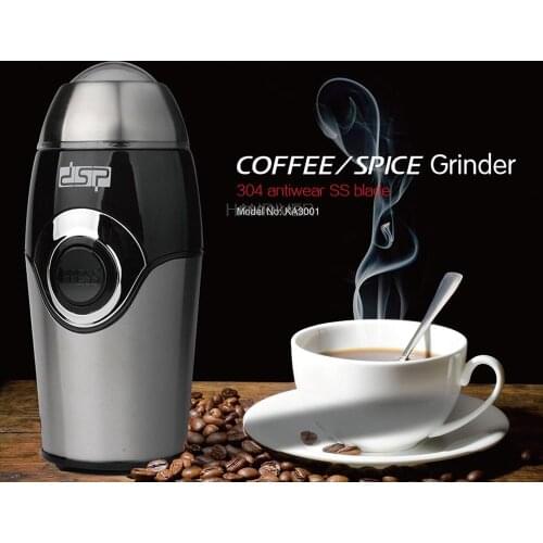 220V Household Small Portable Coffee Grinder Stainless Steel Electric Coffee With Ground Beater Grinding Machine