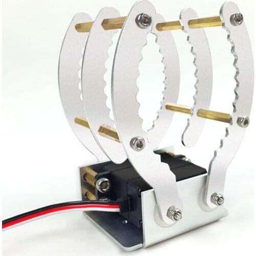 Metal Robot Claw Mechanical Arm Gripper Large Torque Servo Aluminum Alloy Claw Hand Grip for Arduino Diy STEM Toy Parts