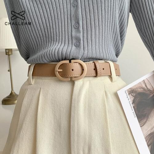 Fashion Jeans Belt Women Punk Simple PU Leather Belt Female Pin Buckle Waistband Ladies Luxury Trousers Waist Strap Girls 291