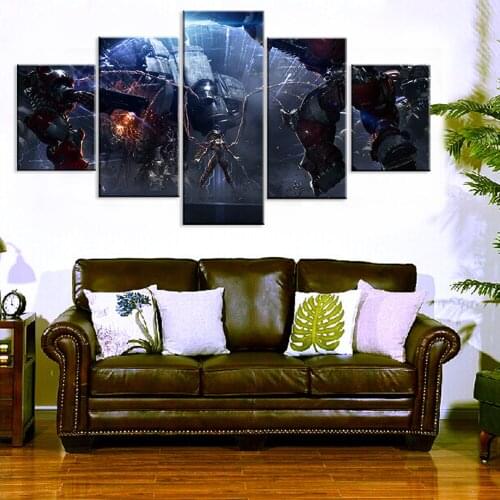 Home Decor Modular Canvas Picture 5 Piece Kerrigan StarCraft Game Painting Poster Wall For Home Art Canvas Painting Wholesale