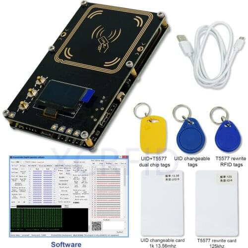 New Upgraded Proxmark3 Develop Kits 5.0 Proxmark NFC PM3 RFID Reader Writer HF LF antenna CARD UID T5577 changeable copier crack