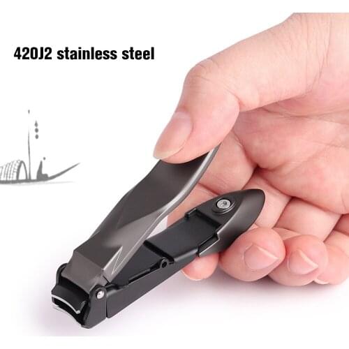 New Anti-Splash Nail Clippers Jin Cicada Shape Large Nail Scissors Multifunctional Stainless Steel Home Manicure Inlay Tool