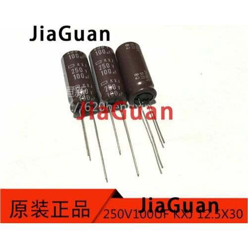 20pcs NEW NIPPON KXJ 250V100UF 12.5X30MM NCC electrolytic Capacitor 100UF 250V CHEMI-CON 100uf/250v kxj