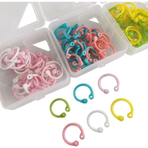 Plastic Loose-Leaf Ring Multi-Function Binder Ring Notebook Binding Ring Office Stationery Binding Supplies 30 Pieces Per Box