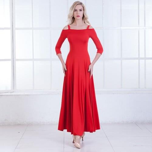 Modern Dance dress Will tank shoulder Ballroom Dancing Show Serve Ballroom Dancing Waltz Dance Dress