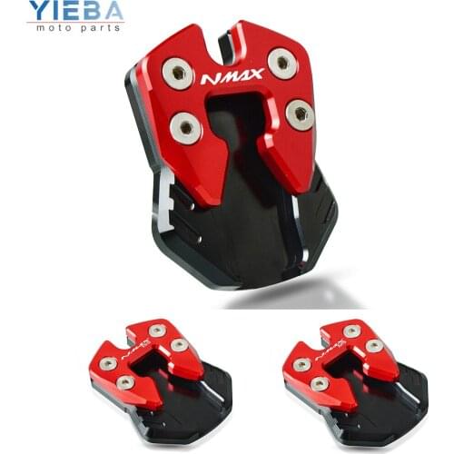 Motorcycle Expand Extend Side Bracket Plate Pad Foot Support Stand Enlarge For YAMAHA NMAX 125 155 2015 2016 2017 2018 2019 2020