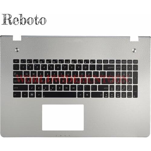 Reboto 100% Original and Brand New US standard Laptop Keyboard Compatible for ASUS N76VZ N76VM US Layout With backlit Palmrest