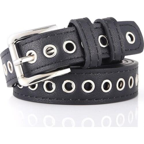 Women Belt New Students Hollow High Quality Belt Fashion Casual Alloy Pin Buckle Women Cowboy Pants Belt