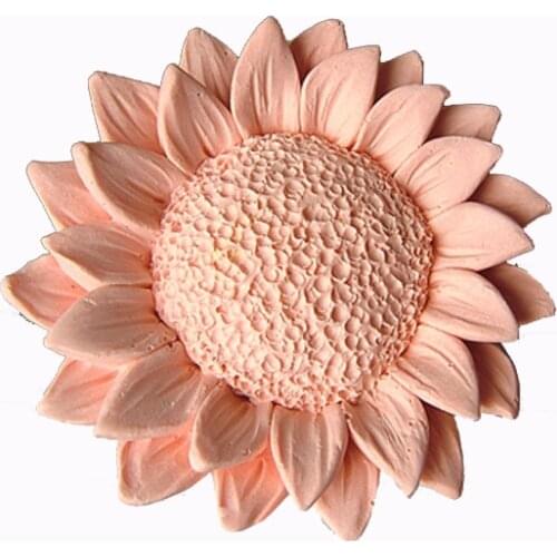 Silicone Mold Soap Molds Handmade Soaps Mould Aroma Stone Molds Silica Gel Beautiful Sunflower Shape 3D Silicone Rubber PRZY 001
