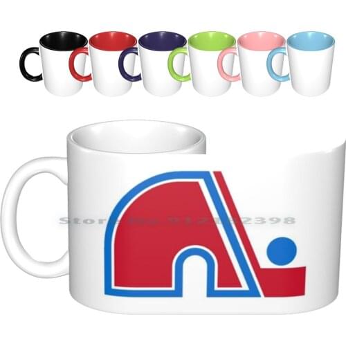Vintage Quebec Hockey-Retro Nordiques Ceramic Mugs Coffee Cups Milk Tea Mug Defunct Team Old Team Defunct Hockey Team Defunct