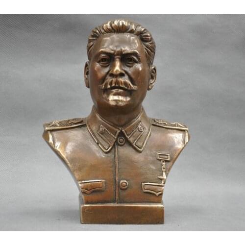 7" Soviet Leader Joseph Stalin Bust Statue