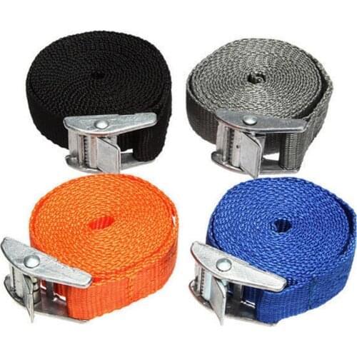 80% Hot Sale 2.5m Heavy Duty Metal Cam Buckle Cargo Luggage Bag Nylon Tie Down Strap Belt