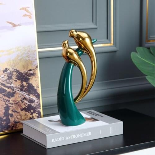 HOUSEHOLD GOODS WINE CABINET LIGHT LUXURY LIVING ROOM DECORATION BEDROOM BRIDAL CHAMBER BOOKSHELF ARTWORK DECORATED WITH BIRDS