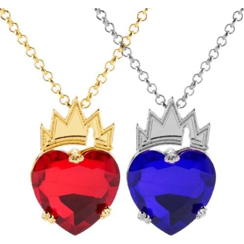 Womens Necklace Inspired Jewelry Red Crystal Love Heart Necklaces 2020 Fashion Accessories Mothers Day Gift