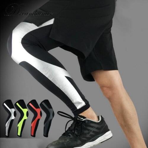 1 PC Basketball Knee pads Sport support brace unisex Long Legs warmers Elastic Compression knee pads Sleeves Leg calf 2020