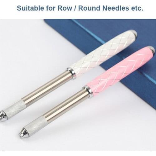 1PC Tattoo Gun Permanent Makeup Tools Aluminium Alloy Microblading Manual Pen for Embroidery Eyebrow Lip Microblading Supplies