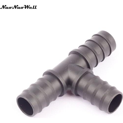 4pcs NuoNuoWell 25mm Equal Tee Garden Irrigation Hose Splitter 25mm Barbed 3 Way Water Connector for Veg Plot Planter Watering