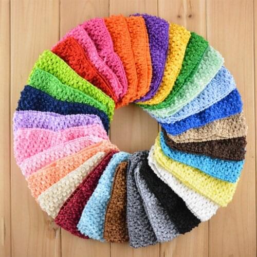 6Pcs/lot DIY Tutu Tube Skirt Hair Accessories Elastic Handmade Kint Crochet 7*14CM Headwear Wholesale Chest Wrap U Pick Colors