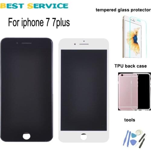 No Dead Pixel For iPhone 7 7 plus LCD Screen Display With Touch Screen Digitizer Assembly White Black +gift