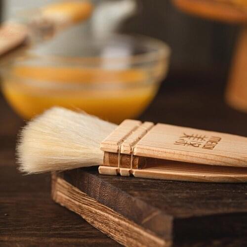 Household Mooncake Pastry Brush Barbecue Oil Baking Brushes Wooden Handle Kitchen Cooking Tools