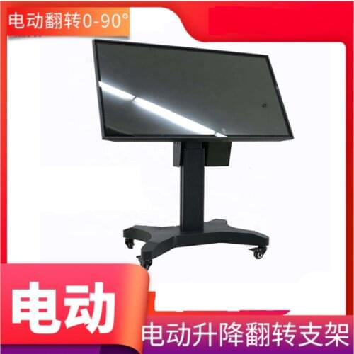 Electric lifting and turning TV mobile support 65, 84, 86 inch touchscreen all-in-one landing cart