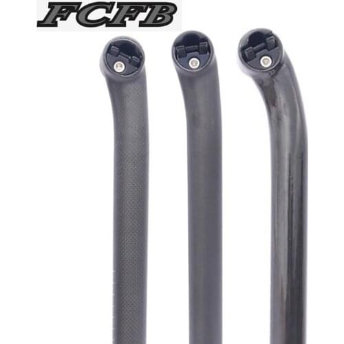 FCFB NO LOGO 3K UD Carbon Seatpost 27.2 Road Bike Set back5/25mm 31.6mm Head Carbon MTB Bicycle Seatpost Seat Tube 350/400mm