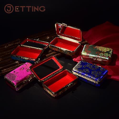 1pcs Cosmetic Bag Embroidered Makeup Plain Case Organizer With Mirro Display Cosmetics Lipstick Stand Bag Holder