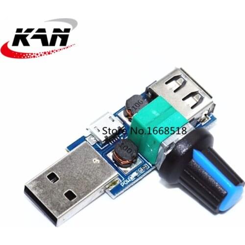 DC 5V Micro USB Fan Governor Wind Speed Controller Air Volume Regulator Cooling Mute Multifunction Noise Reduction Switch Module