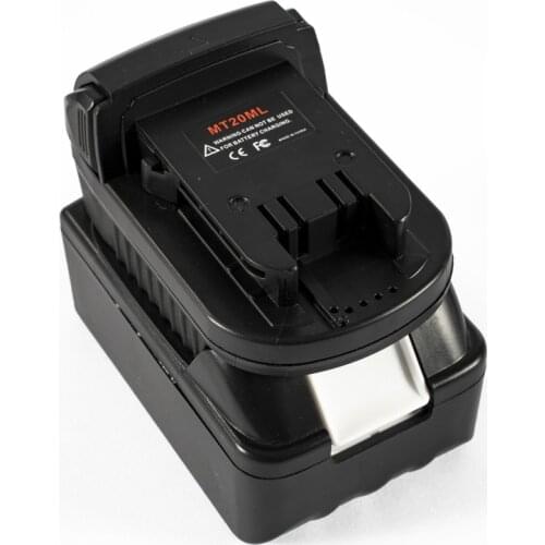 MT20ML Battery Converter Adapter USB Charger for Makita Converter 18V Lithium Ion Battery BL1830 BL1860 BL181 To Milwaukee M18