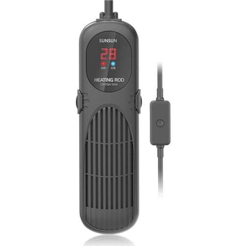 SUNSUN aquarium Heater Fish Tank LCD Display Smart PTC Thermostat Adjustable Water Heating Rod Constant fish tank heater