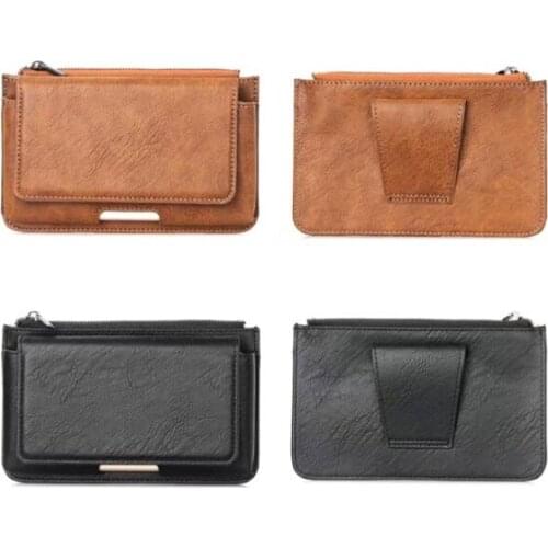 Outdoor Belt Clip Mobile Phone Leather Case Card Wallet For Sony Xperia XZ1/XA1 Plus,For Xiaomi Redmi Note 5A Prime,For LG V30