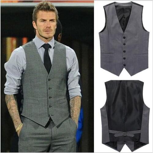 2015 New Arrivals Men Vests Slim Dress Vests Leisure Waistcoat Casual Business Jacket Tops