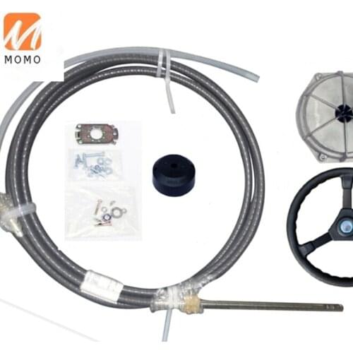 Outboard Rotating Mechanical Steering with 6meters cable / Planetary steering wheel for marine boat use engines up to 60HP