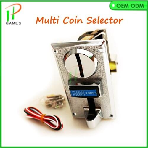 High quality Multi selector coin acceptor 15mm-29mm different coins signal output signal Jamma arcade game machine accessories