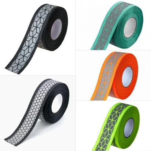 Silver Reflective Webbing Ribbon DIY Fabric Tape For Clothing Sew on 3cm x 2meter