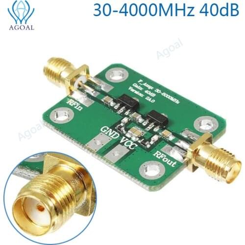 30-4000MHz 40dB Gain Broadband High Frequency RF Amplifier Module For FM HF VHF/UHF