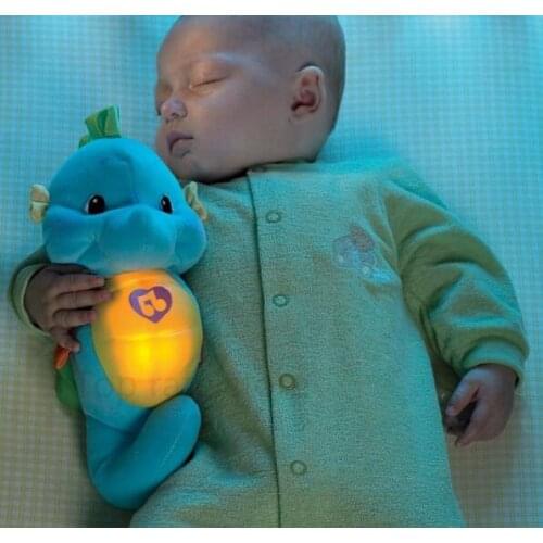 Cute Baby Toys Soft Plush toys Doll Seahorse Musical Sound Toys BB Child Sleep Lamp baby appease Nightlight Enlightenment Toys