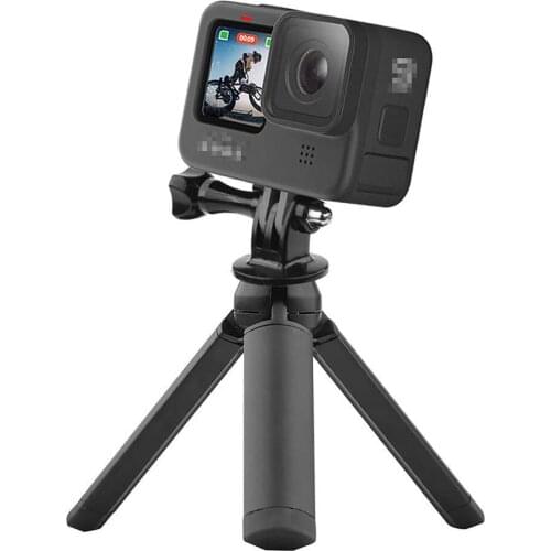 Foldable Hand Grip Tripod for Gopro Hero 9 Camera Mobile Phone Sports Camera Gimbal Stabilizer Desktop Bracket Stand Holder