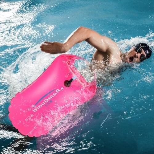 Waterproof Swimming Buoy With Dry Bag Detachable Multifunctional Inflatable Good Visibility Swimming Buoy For Water Sports Lover