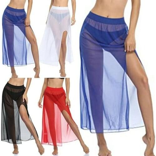 Women Beach Bikini Cover Up Swimwear Maxi Long Wrap Skirt Sarong Pareo Beachwear