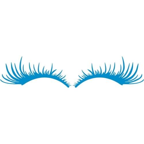 1 Pair 3D Charming Eyelashes Car Sticker Fake Eye Lash Car Headlight Funny Decals Door Window Vinyl Waterproof Product 15*3CM