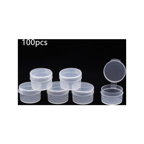 10 Pcs 5g Make Up Jars Mini Sample Bottle Sealing Pot Face Cream Container Portable Bottle Plastic Transparent Case