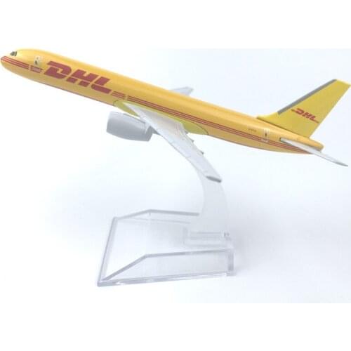 16cm Alloy Aircraft Model dhl757 Transport Aircraft Cargo Aircraft Diecast Aircraft Toys Airplane Airliner Kid Gifts Collectible