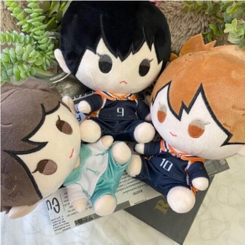 2021 HOT Haikyuu!! Cute Plush Doll Tobio Kageyama Shoyo Hinata Gift Oikawa Tooru Stuffed Toy Change Suit Dress Up Clothing 20cm