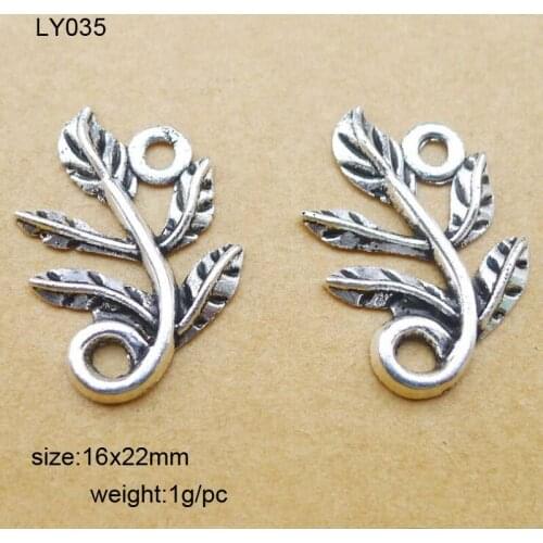 50PCS 16x22mm Antique Silver Plated Zinc Alloy Tree Charms Pendants Diy Handmade Jewelry Findings Accessories
